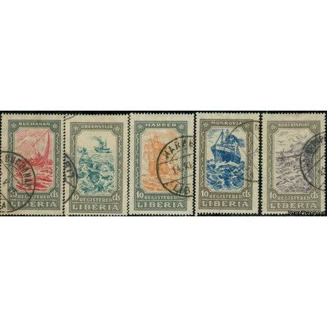 Liberia Ships , 5 stamps