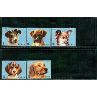 Liberia Dogs , 5 stamps