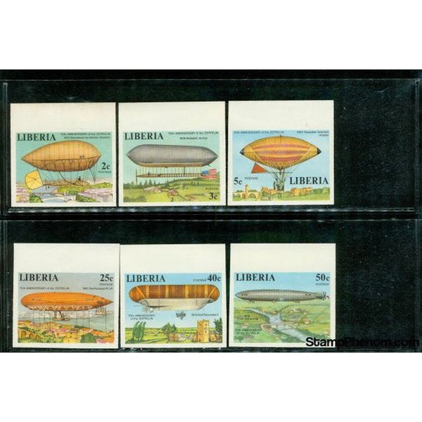 Liberia Zeppelin , 6 stamps