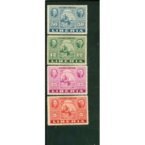 Liberia Famous People , 4 stamps