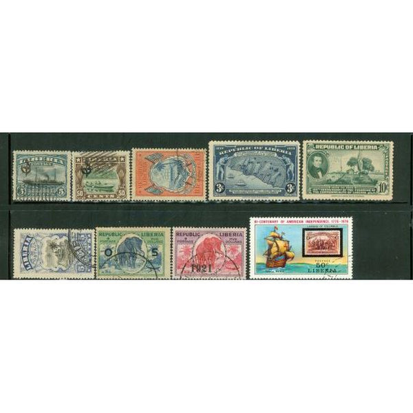 Liberia Lot 2 , 9 stamps