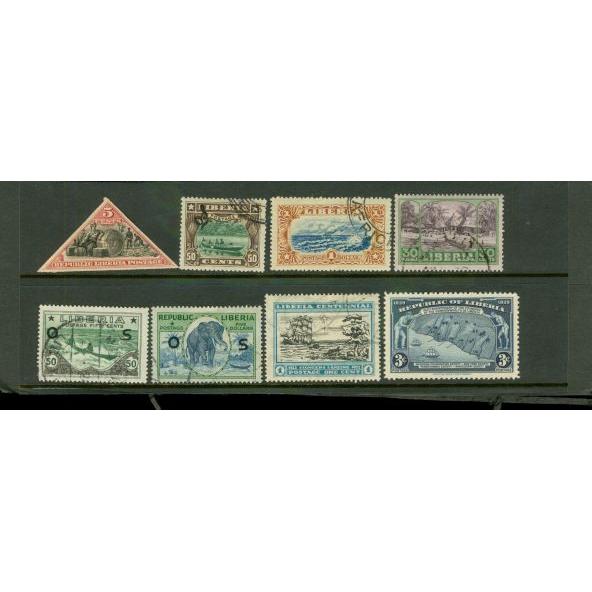 Liberia Lot , 8 stamps