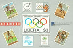 Liberia Olympics , 1 souvenir sheet