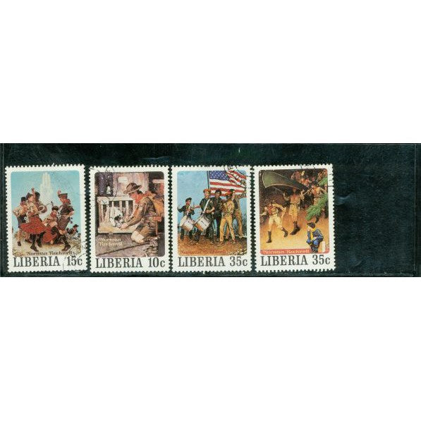 Liberia Scouting , 4 stamps