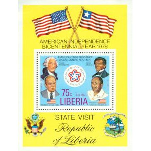 Liberia United States President Washington , 1 souvenir sheet