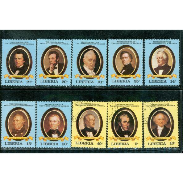 Liberia Famous People , 10 stamps Lot 2 - Liberia Famous People , 10 stamps Lot 2