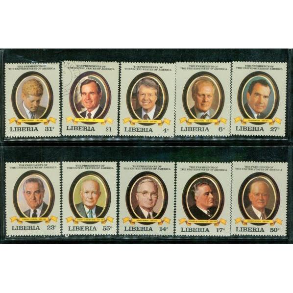 Liberia Famous People , 10 stamps - Liberia Famous People , 10 stamps
