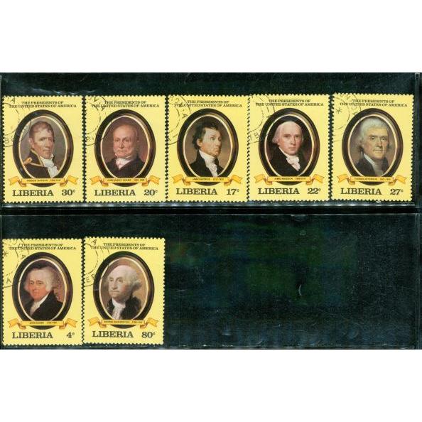 Liberia Famous People , 7 stamps - Liberia Famous People , 7 stamps