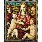 Paraguay 1972 Madonna and Child, Bronzino