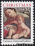 United States of America 1989 Madonna and Child, by Carracci