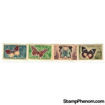 Malagasy Butterflies , 4 stamps