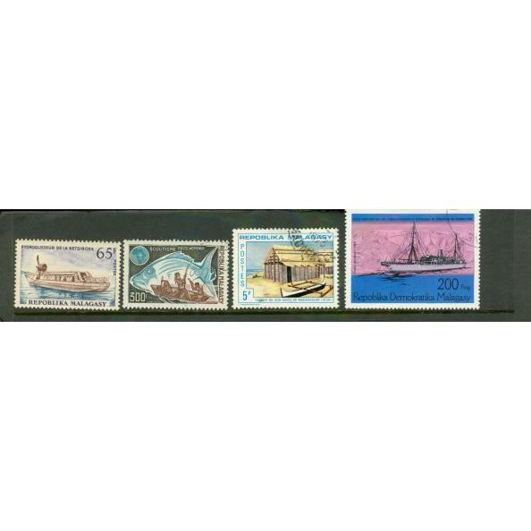 Malagasy Lot , 4 stamps