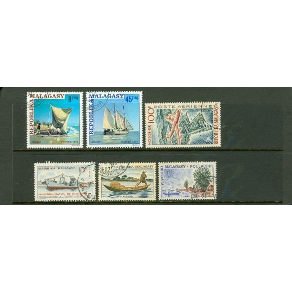 Malagasy Lot , 6 stamps