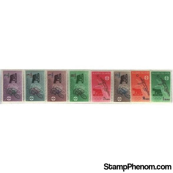 Maldives Olympics Lot 2 , 8 stamps