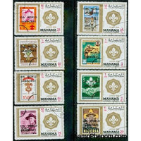 Manama Scouting , 8 stamps