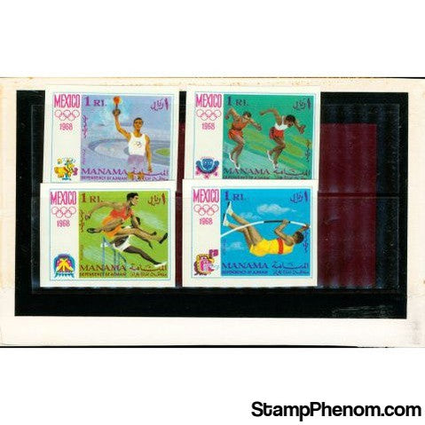 Manama Olympics , 4 stamps