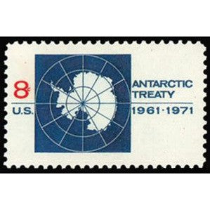 United States of America 1971 Map of Antarctica