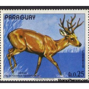 Paraguay 1972 Marsh Deer (Blastocerus dichotomus)