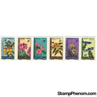 Mauritania Flowers , 6 stamps