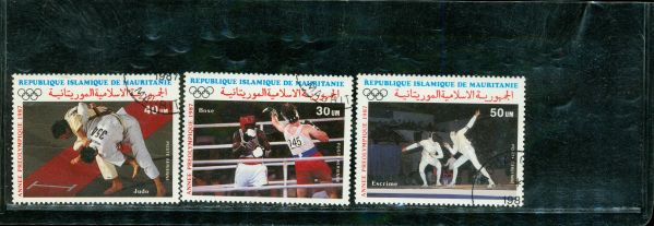 Mauritania Olympics , 3 stamps