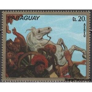 Paraguay 1973 Men, horses, Rubens