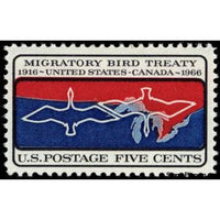 United States of America 1966 Migratory Birds over Canada-US Border