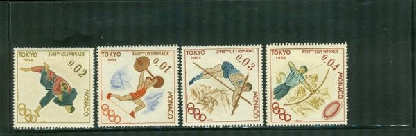 Monaco Olympics , 4 stamps Lot 3 - Monaco Olympics , 4 stamps Lot 3