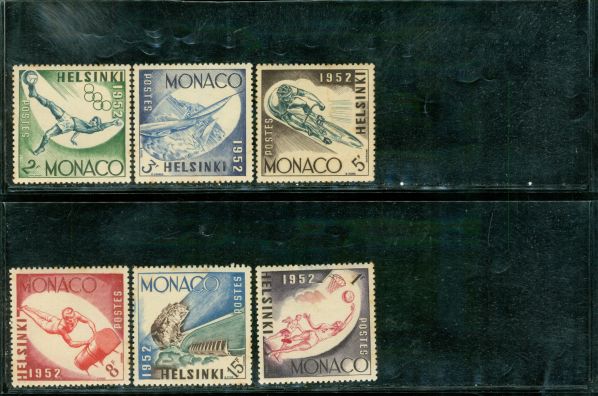 Monaco Olympics , 6 stamps - Monaco Olympics , 6 stamps