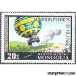 Mongolia 1977 Airships & Balloons-Stamps-Mongolia-StampPhenom