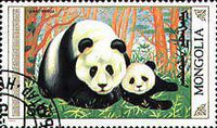 Mongolia 1990 The Giant Panda-Stamps-Mongolia-StampPhenom