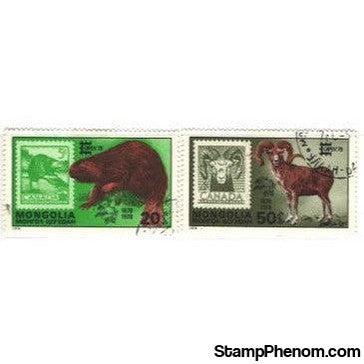 Mongolia Animals, 2 stamps