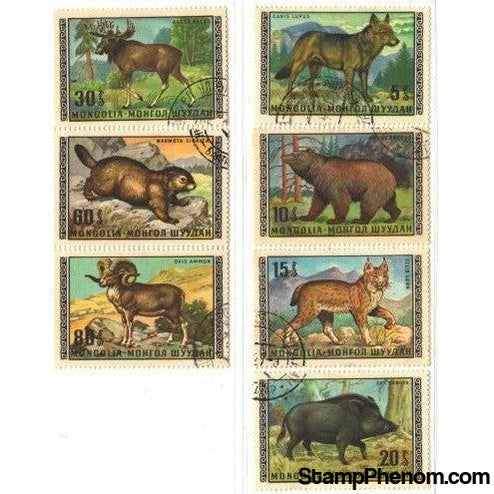 Mongolia Animals Lot 1, 7 stamps