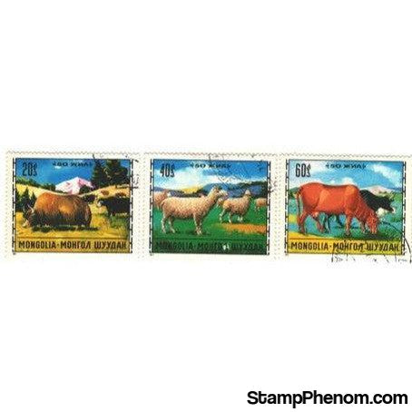 Mongolia Animals Lot 4, 3 stamps