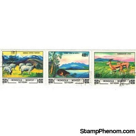 Mongolia Animals Lot 5, 3 stamps