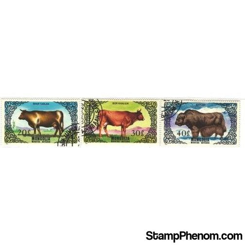 Mongolia Animals Lot 6, 3 stamps