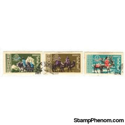 Mongolia Animals Lot 8, 3 stamps