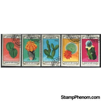 Mongolia Cactus , 5 stamps