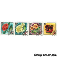 Mongolia Flowers , 4 stamps