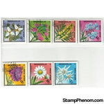 Mongolia Flowers , 7 stamps