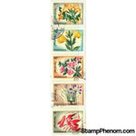 Mongolia Flowers Lot 2, 5 stamps