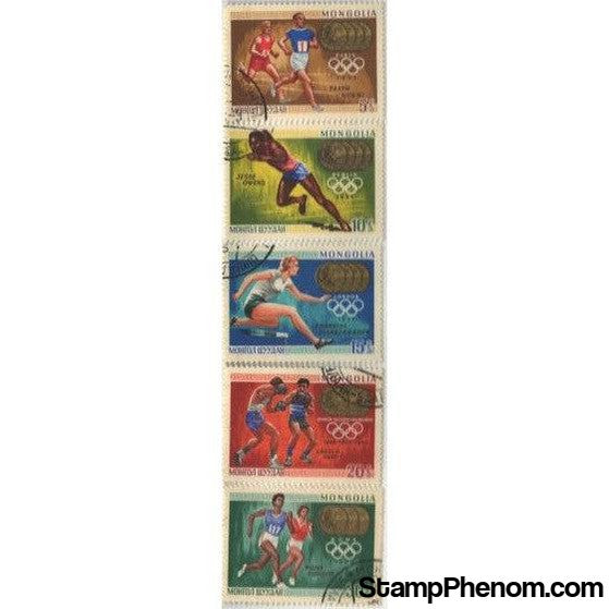 Mongolia Olympics , 5 stamps