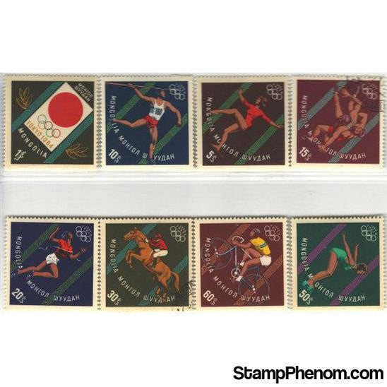 Mongolia Olympics , 8 stamps