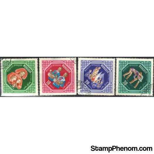 Mongolia Scouting , 4 stamps