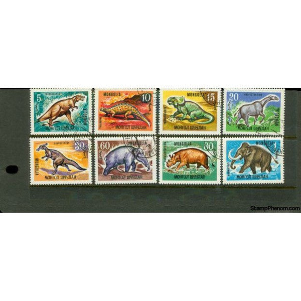 Mongolia Dinosaurs , 8 stamps