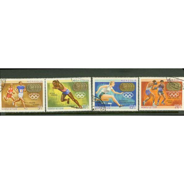 Mongolia Olympics Lot 5 , 4 stamps