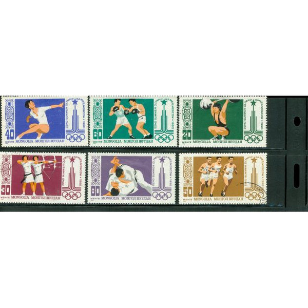 Mongolia Olympics , 6 stamps