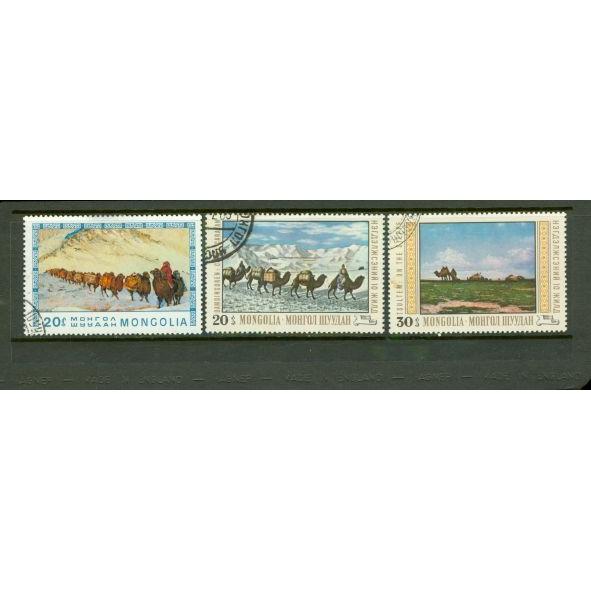 Mongolia Camels , 3 stamps Lot 2 - Mongolia Camels , 3 stamps Lot 2