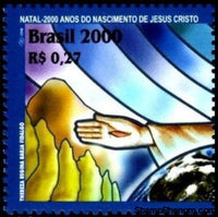 Brazil 2000 Mountain, Globe and Hand