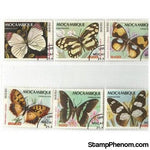 Mozambique Butterflies , 6 stamps