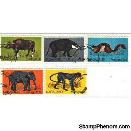 Nagaland Animals, 5 stamps